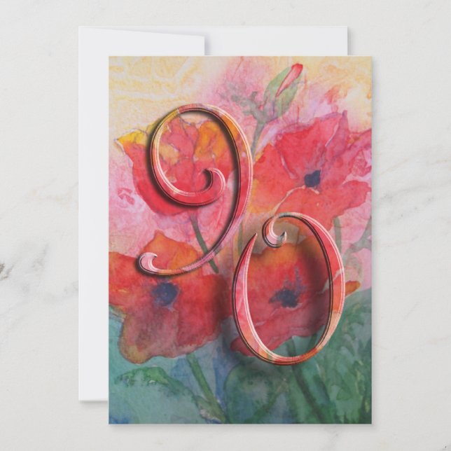 quatre-vingt-dixième Invitation de fête (Devant)