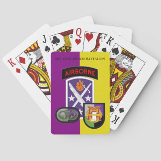 quatre-vingt-onzième CARTES de JEU de BATAILLON