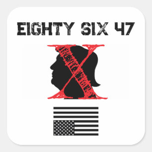 Quatre-vingt six 47 Stickers 4"x4" - Feuille de 6