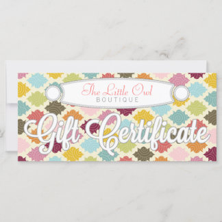 Quatrefoil marocain coloré - Certificat cadeau