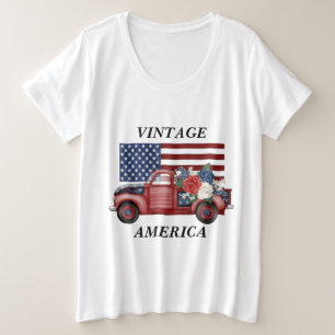 Quatrième plus de taille de T-shirt de juillet