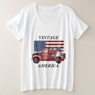 Quatrième plus de taille de T-shirt de juillet