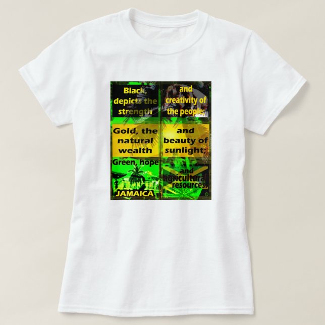 Que définit ou signifie Jamaica Colours ? T-shirts (Design devant)