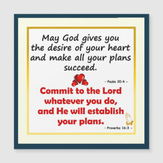 Que Dieu vous donne le désir de votre carte cardia