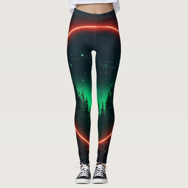 Que diriez-vous de "Midnight Aurora Leggings : Nig (Devant)