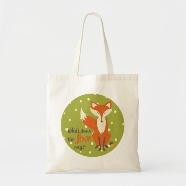 Que dit le Fox | Sac fourre-tout en toile (Devant)