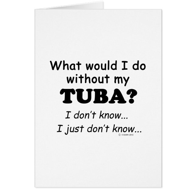 Que ferais-je, Tuba ? (Devant)
