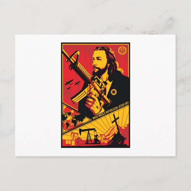 Que ferait Jésus républicain ? Carte postale (Devant)