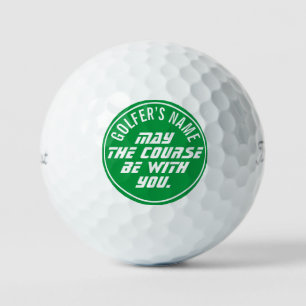 Que le parcours soit avec vous balles de golf pers