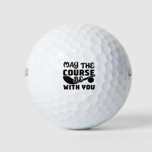 Que le terrain soit avec vous, balle de golf sur m