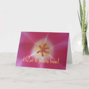 ¡Qué lo paséis bien ! Carte Pâques espagnole, Tuli