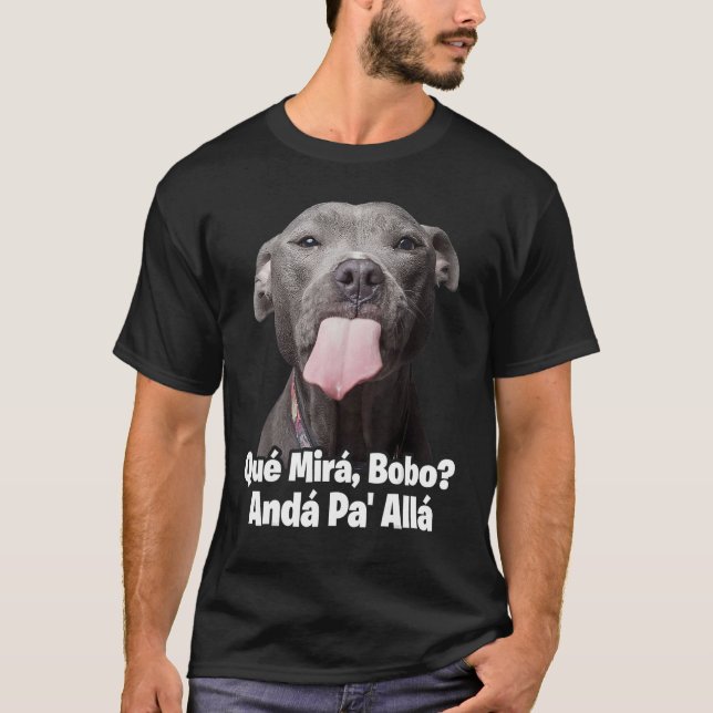 Que miras bobo t-shirts drôles pour hommes de pitb (Devant)