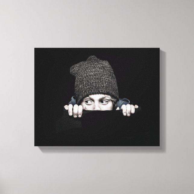 "Que se passe-t-il ?" impression sur toile (Recto)