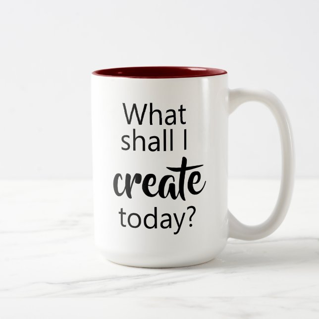 Que vais-je créer aujourd'hui ? Mug à café (Droit)