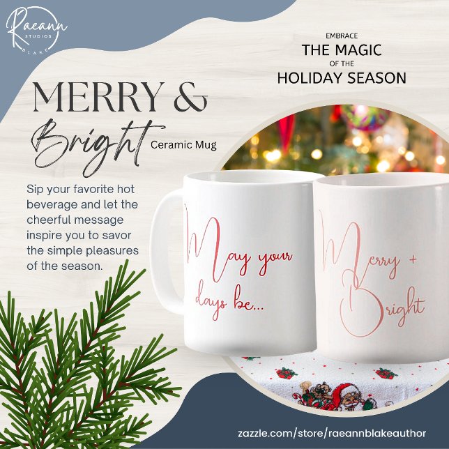 Que vos journées soient joyeuses et lumineuses Mug (Créateur téléchargé)
