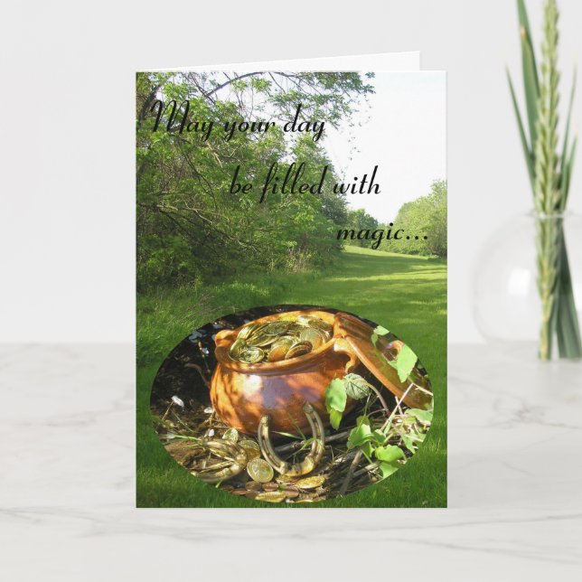 "Que votre journée soit remplie de magie !" Carte (Devant)