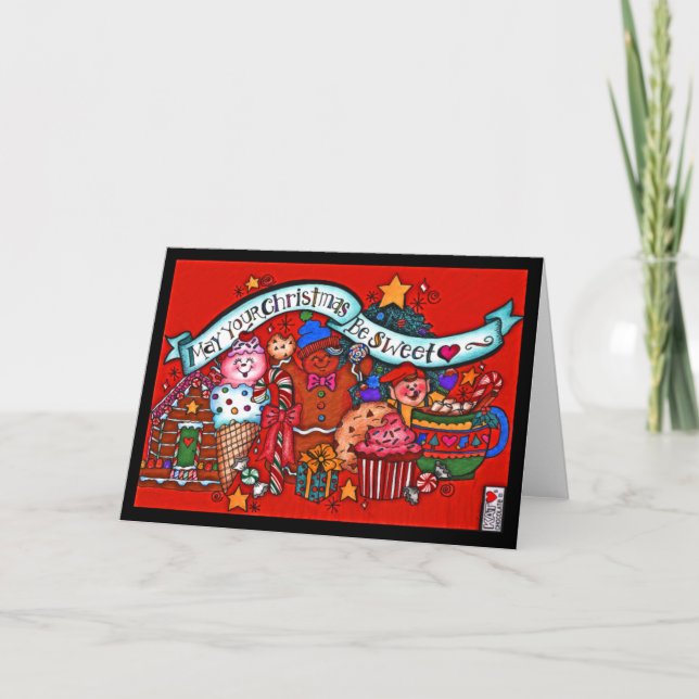 Que votre Noël soit une carte sucrée (Devant)
