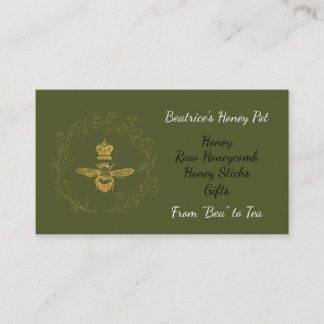Queen Bee dans une couronne Carte de visite de mie