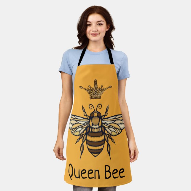 Queen Bee Fancy Crown Personnaliser le tablier (Porté)