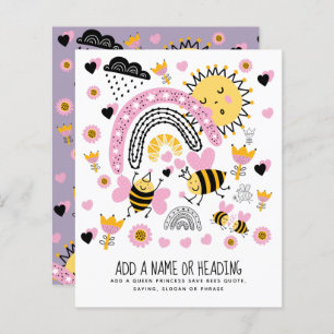 Queen BEES Cute BFF, Baby Girl, Girly Toxits Rose