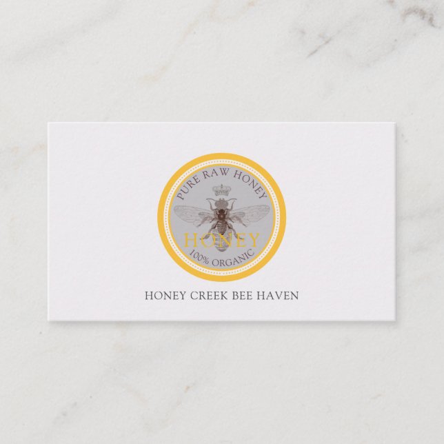 Queen Honey Bee Carte de visite (Devant)