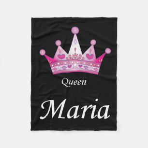 queen maria jeter une couverture en polaire décora
