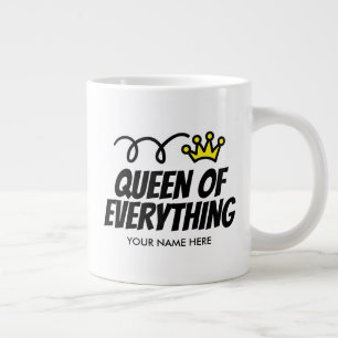 Queen of Everything extra grand cadeau de tasse ju