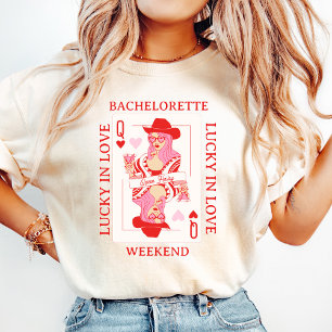 Queen of Hearts Bachelorette Lousy Tshirt personna