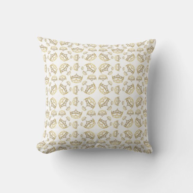 Queen of Hearts Crown Tiara American MoJo Coussin (Recto)