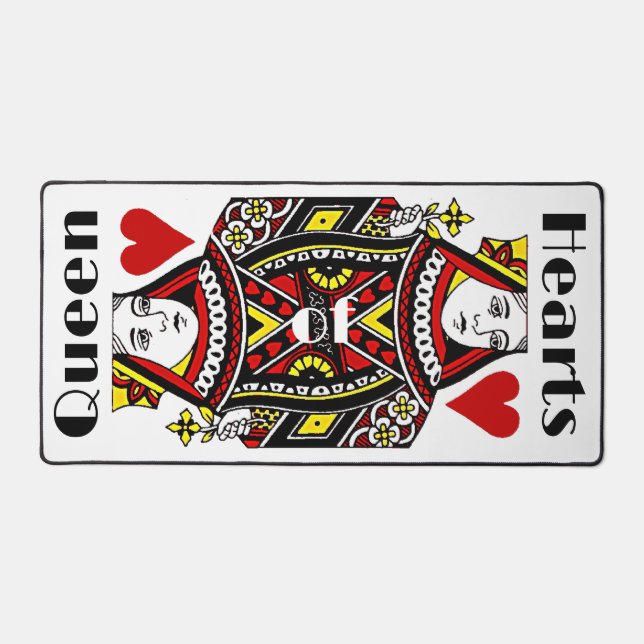 Queen of Hearts Design Desk Mat (Recto)