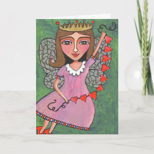 Queen of Hearts Fairy - carte de voeux