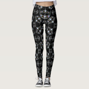 Queen of Hearts Silver Crowns Tiaras black legging