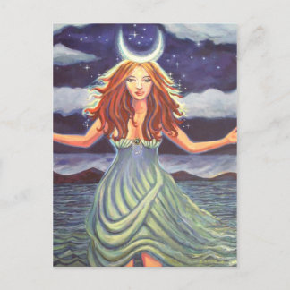 Queen Of The Tides - Carte Postale Goddess Art