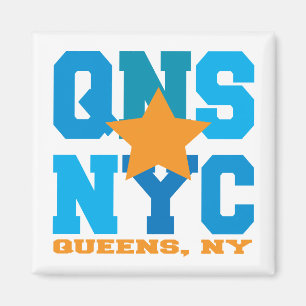Queens, aimant de bleu de NY