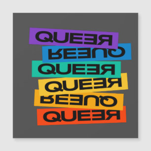 Queer- Gay gay avec la couleur arc-en-ciel