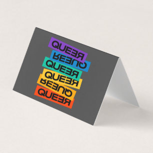 Queer- Gay gay avec la couleur arc-en-ciel