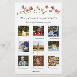 Quel Âge Avaient-Ils Baby shower Jeu