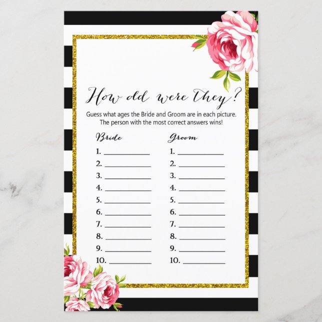 Quel Âge Avaient-Ils - Fête des mariées Jeu (Devant)