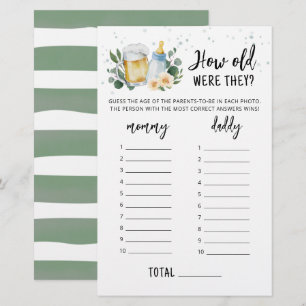 Quel âge avaient-ils Game Greenery Baby Is Brewing