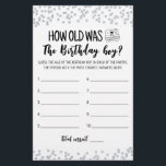 Quel âge avait Birthday boy Birthday Party<br><div class="desc">Achetez ce jeu et profitez d'une haute qualité Quel âge était Anniversaire garçon Jeu pour votre événement! Confetti en argent.</div>