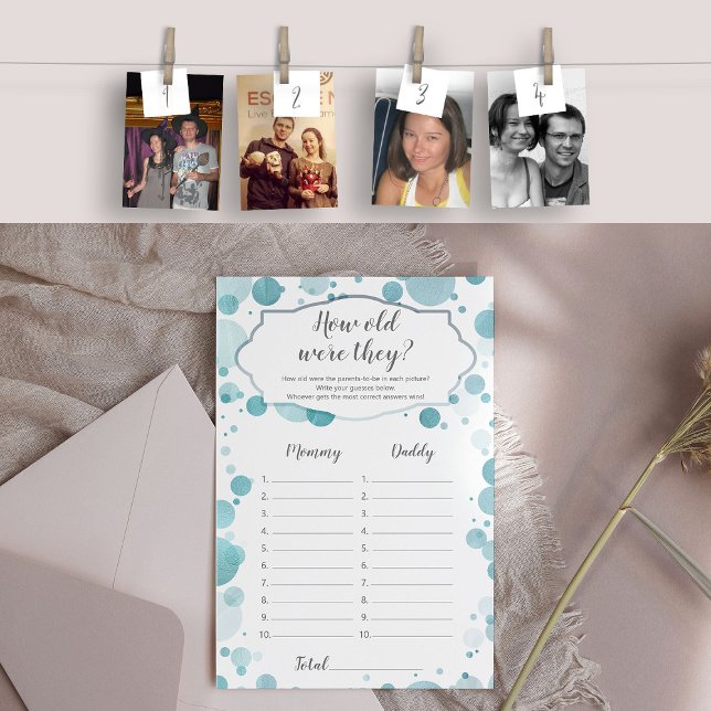 Quel âge avait Maman Papa Photo Challenge Baby sho (How old were they?)