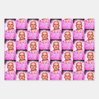 Quel cadeau ! Papier cadeau à plat, lot de 3