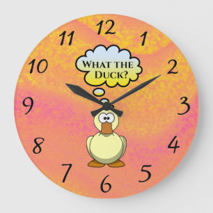 Quel canard ? Horloge murale