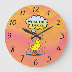 Quel canard ? Horloge murale
