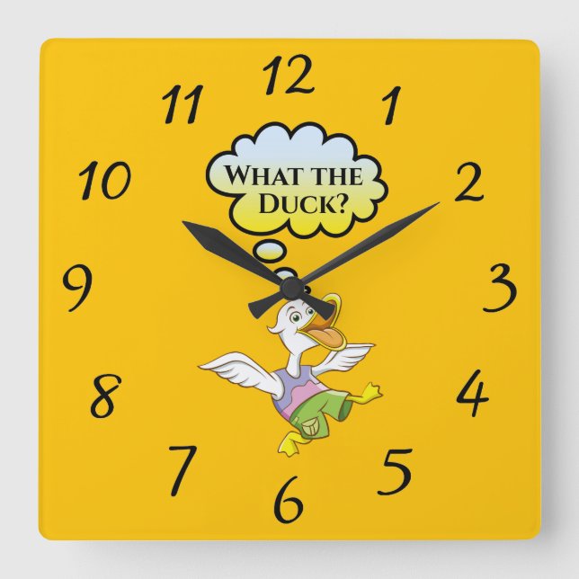 Quel canard ? Horloge murale (Recto)