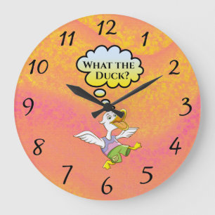 Quel canard ? Horloge murale