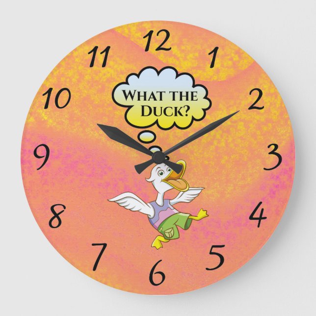 Quel canard ? Horloge murale (Recto)