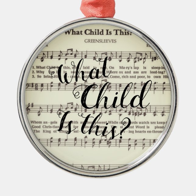 Quel enfant est cet ornement (Devant)