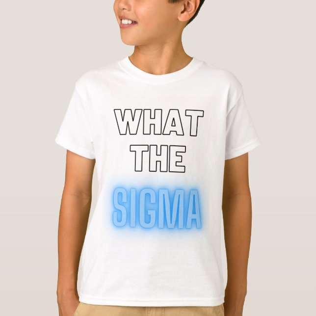 Quel est le sigma gen alpha tshirt bleu (Devant)