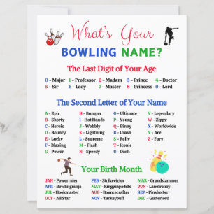 Quel est votre nom de bowling